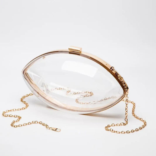 Game Day Football Style Clear Crossbody Bag
