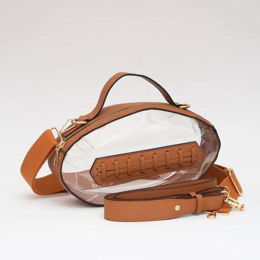 Game Day Football Style Clear Bag