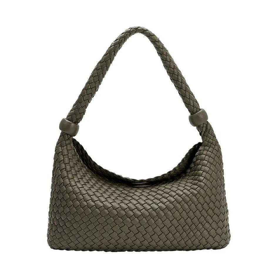 Quinn Olive Recycled Vegan Shoulder Bag