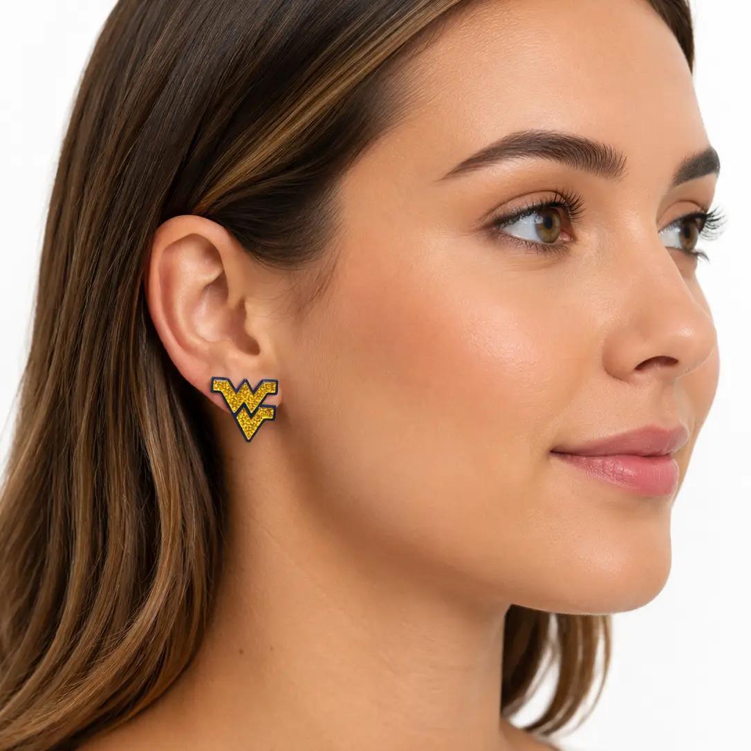 West Virginia Logo Stud Earrings