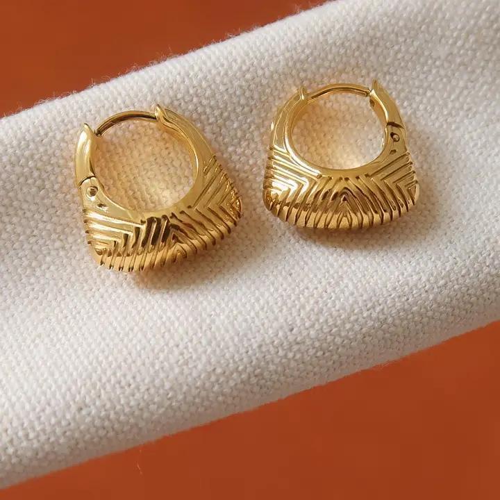 Prisme Textured Hoop Earring