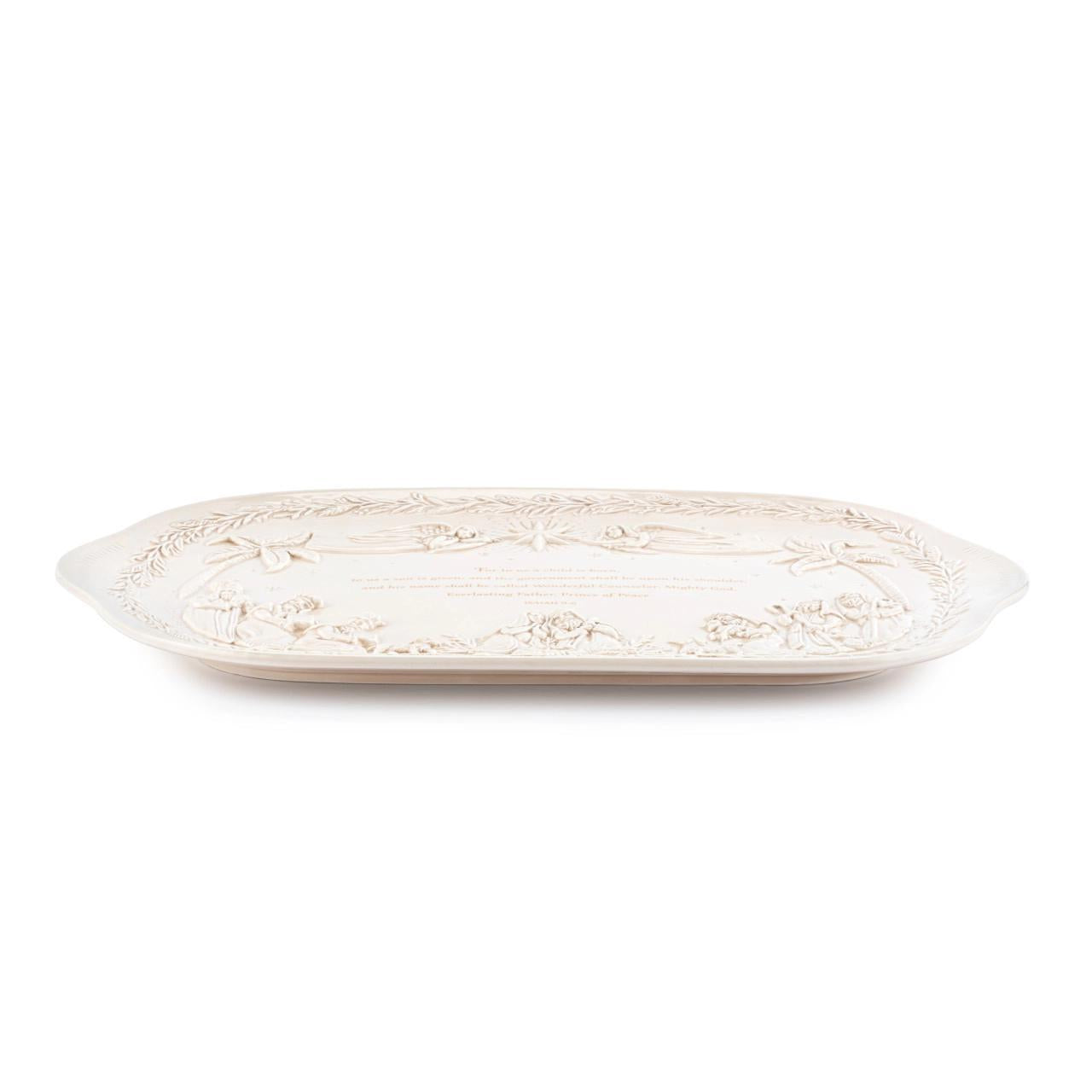 A Child Is Born Nativity Platter