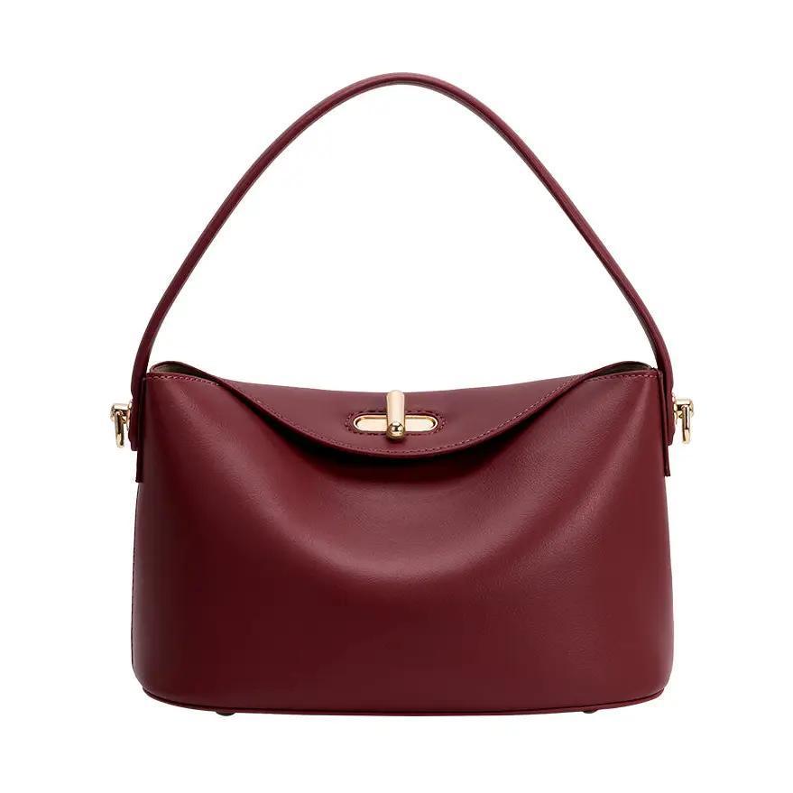 Lana Burgundy Recycled Vegan Leather Crossbody