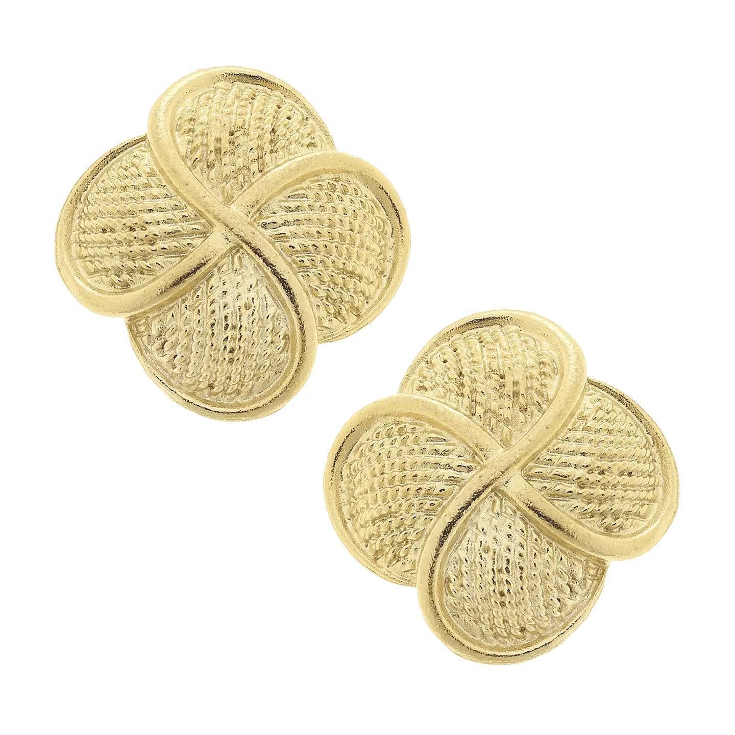 Gold Pierced Earrings