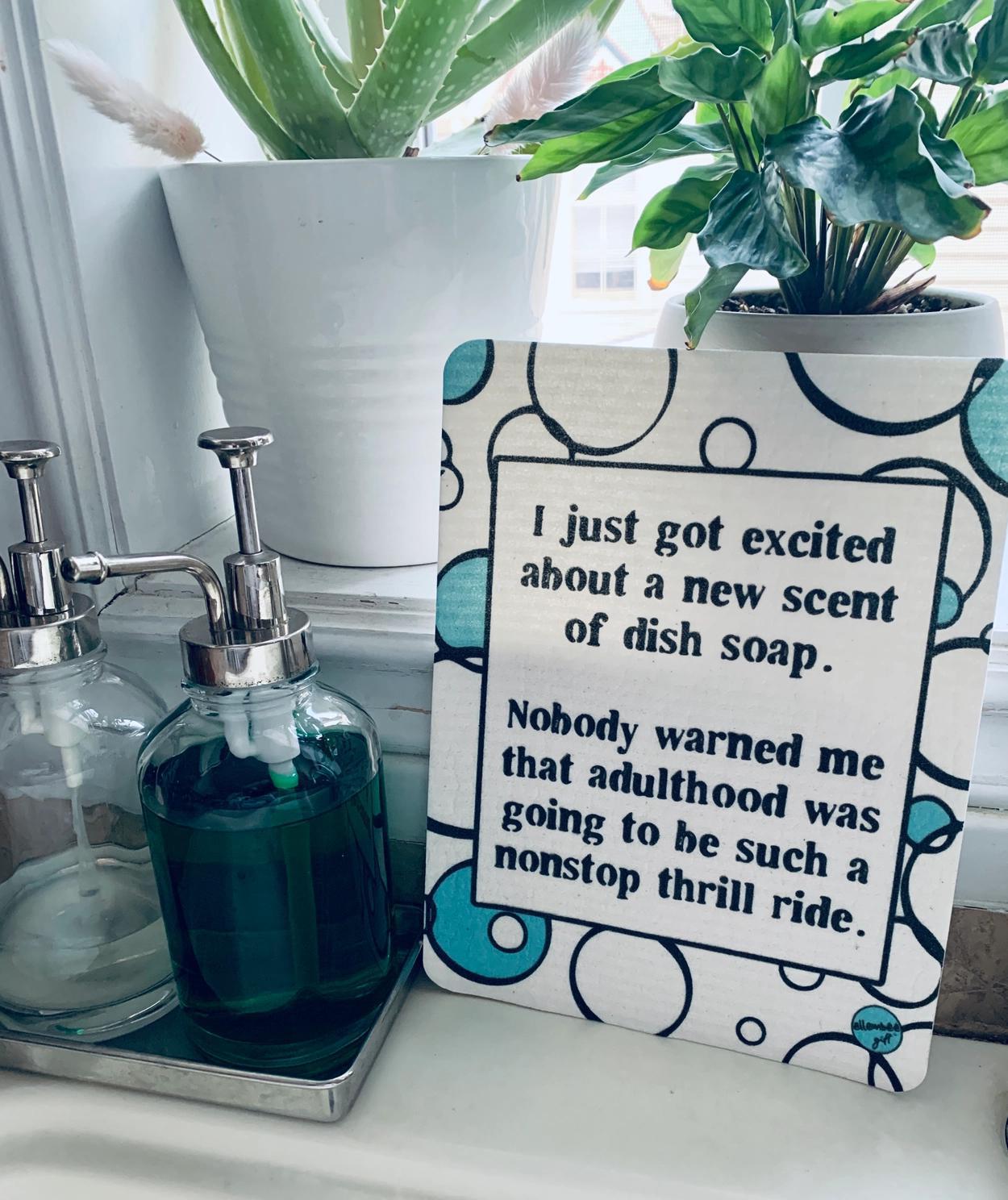 Excited About A New Scent of Soap Funny Swedish Dish Cloths