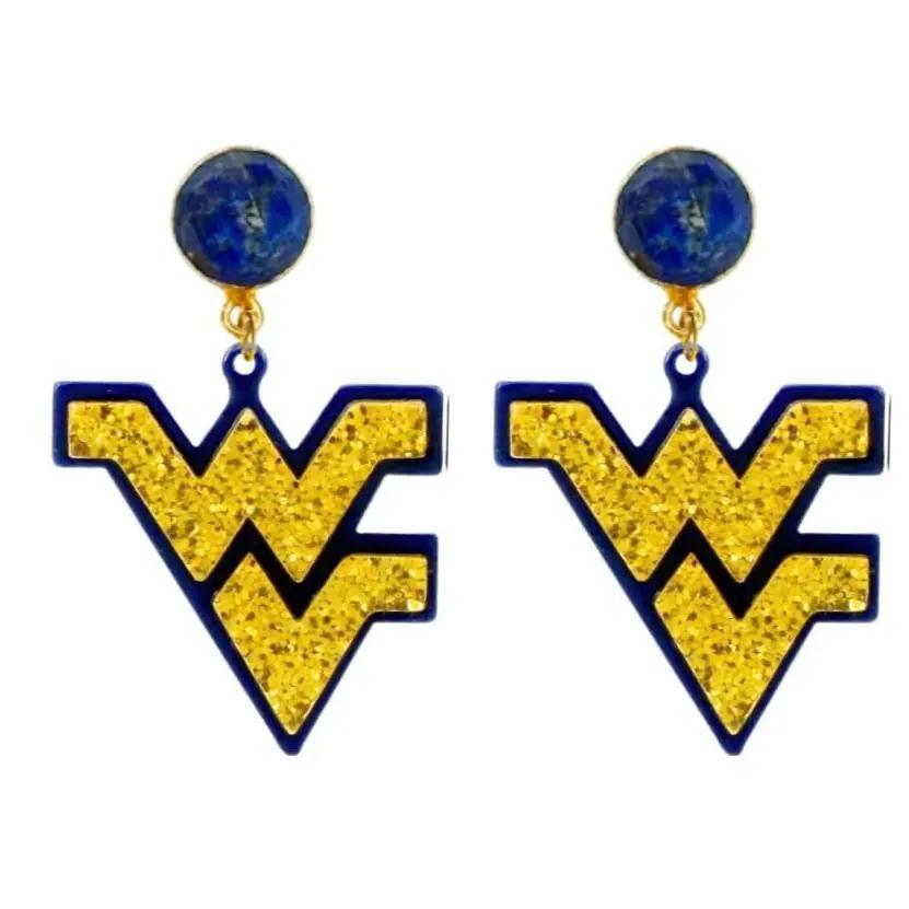 West Virginia Mini Logo Earrings