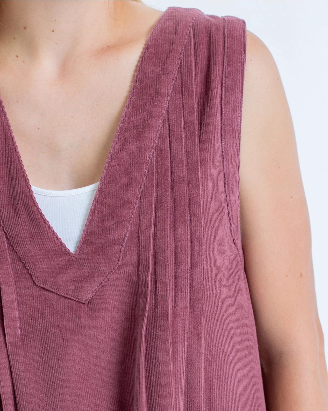 Kaylee Rose Brown Corduroy Sleeveless Jumper