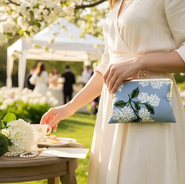 Hydrangea in Blue - Everyday Clutch