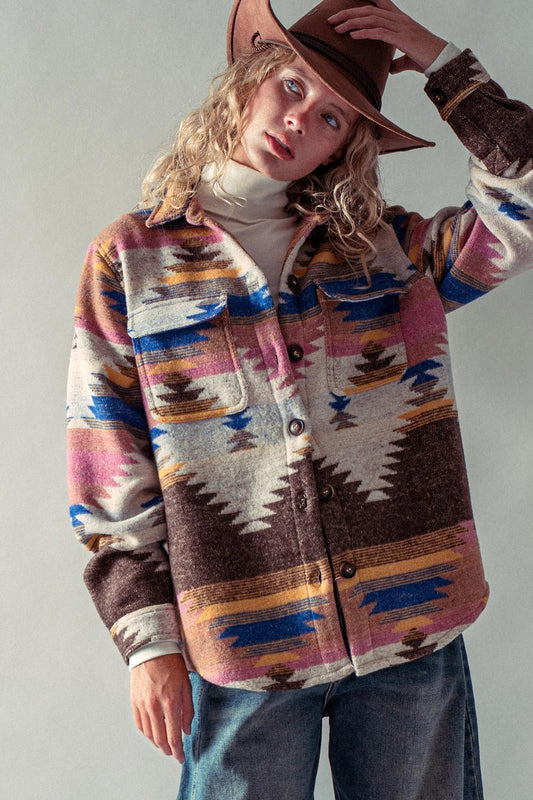 Aztec Print Jacket