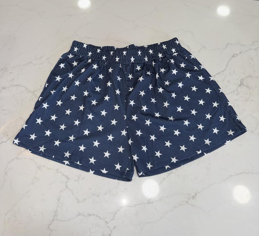 Blue & White Star Shorts