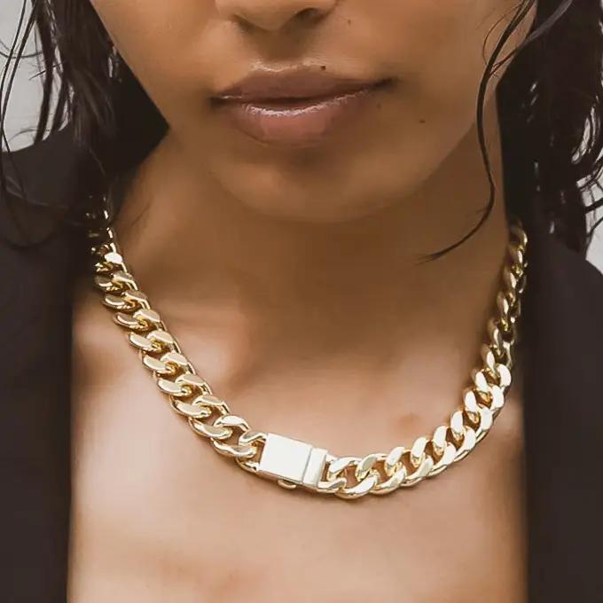Will 18K Gold Non-Tarnish Classic Bold Chain Necklace