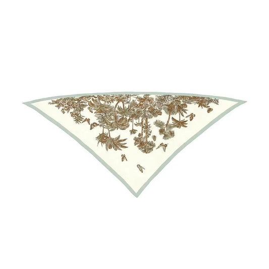 Scarf Cream Tropical Mint