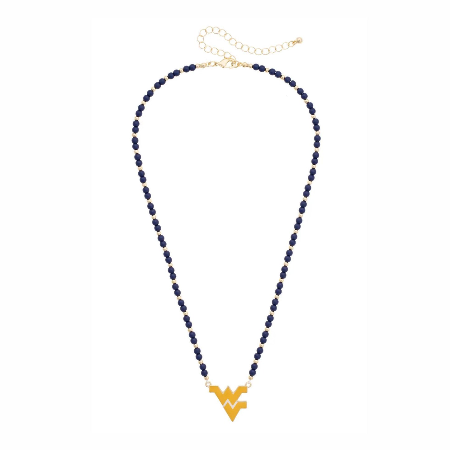 West Virginia Mountaineers Beaded Spirit Necklace