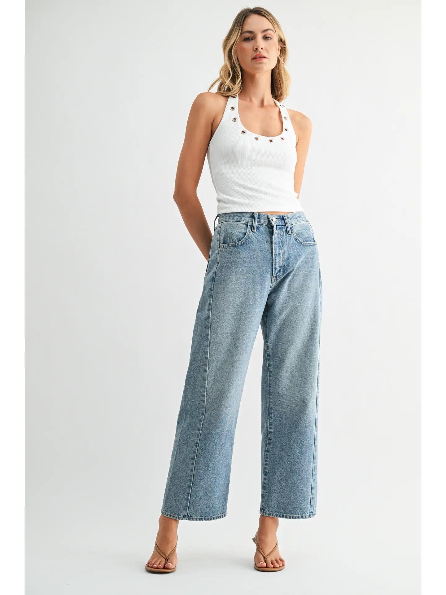 Med - Barrel Jean Twist