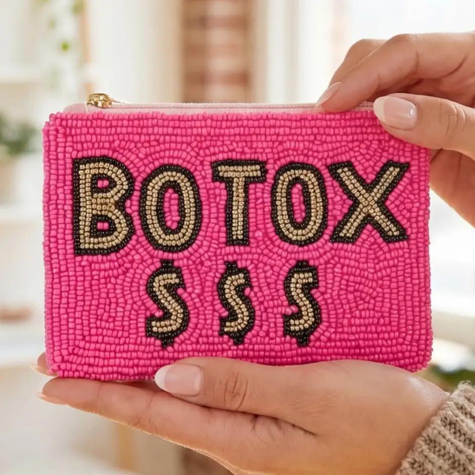 Botox Money Seed Beaded Coin Purse