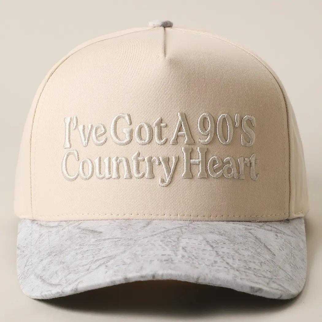 I've Got A 90's Country Heart 3D Embroidered Trucker Hat