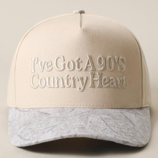 I've Got A 90's Country Heart 3D Embroidered Trucker Hat
