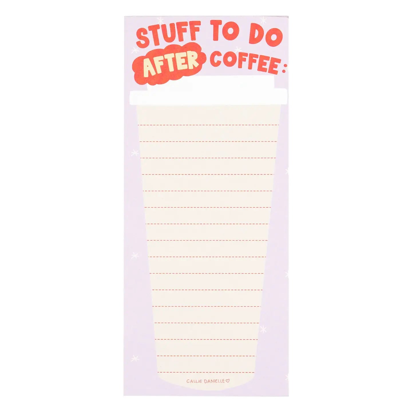Stuff to Do After Coffee Notepad