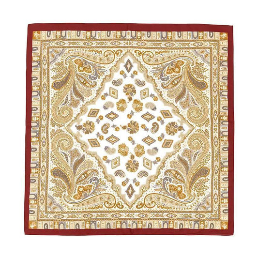 Scarf Burgundy Paisley