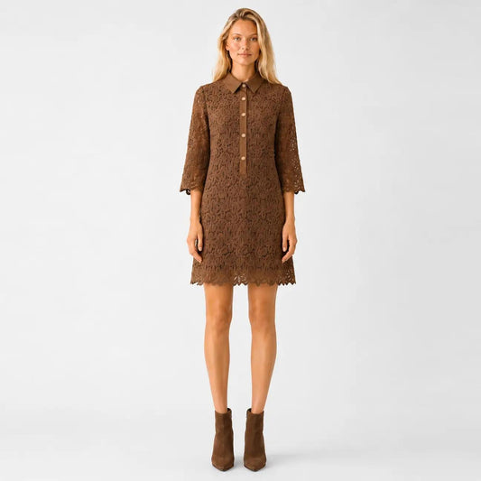 The Chelsea Lace Shirt Dress