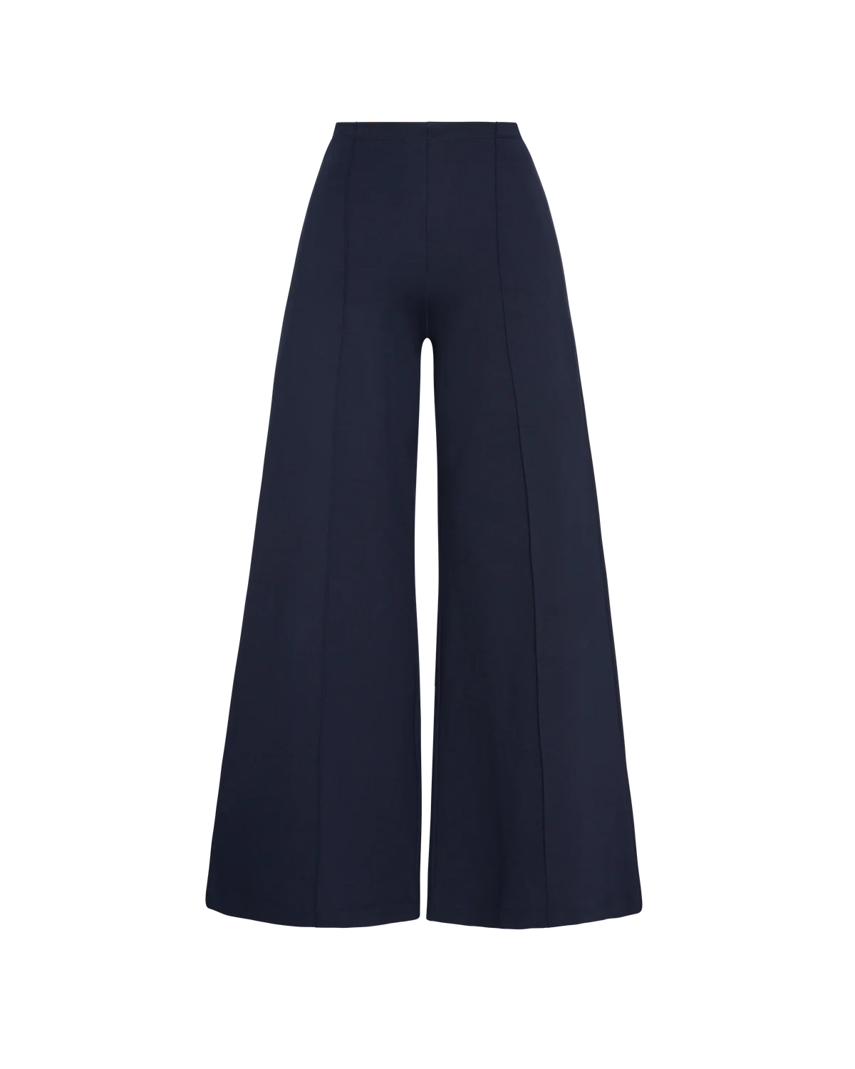 Ponte Knit Wide Leg Pant