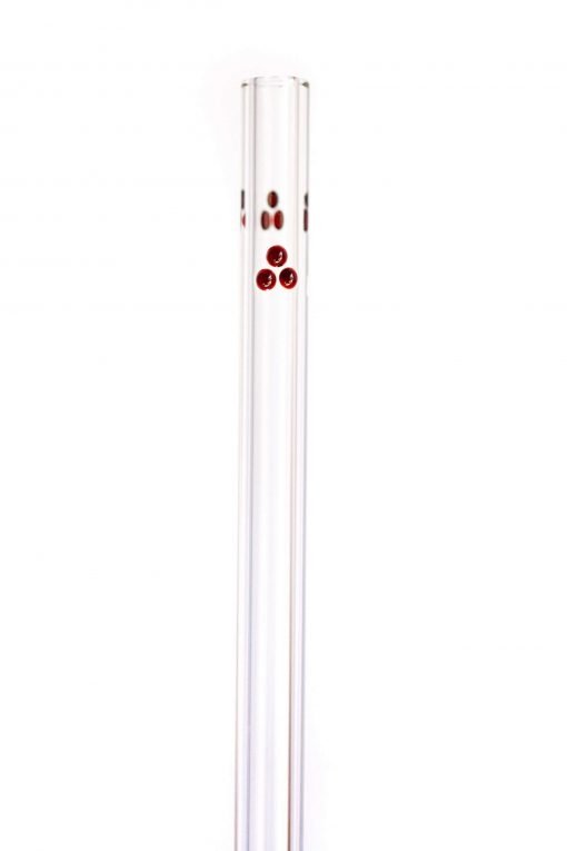 Dotted Accent Glass Drinking Straw