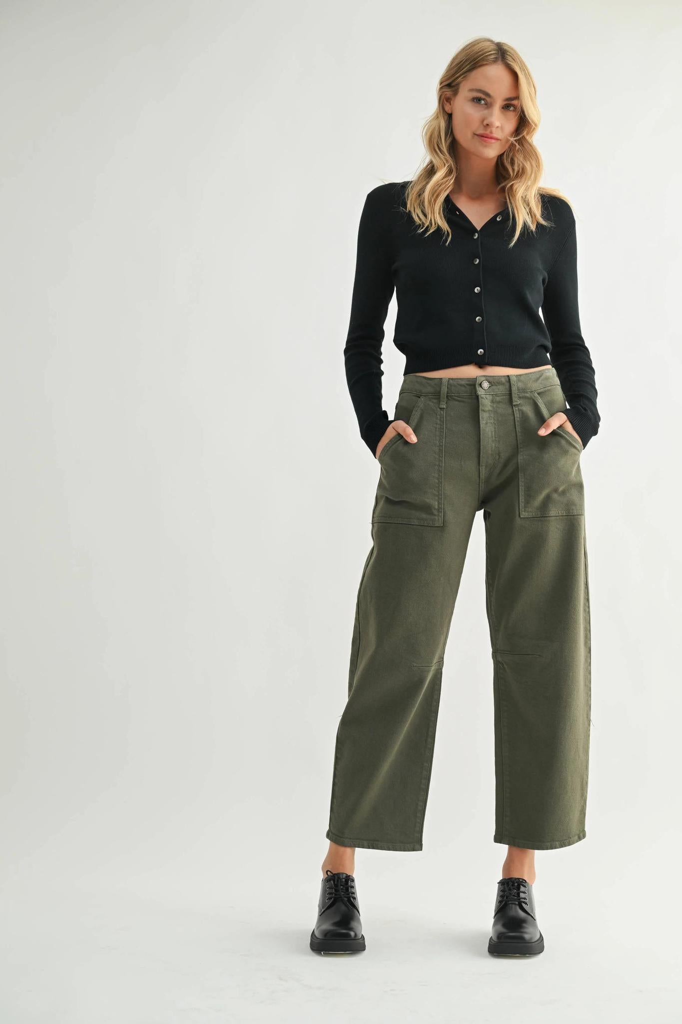 Olive Utility Seamed Barrel