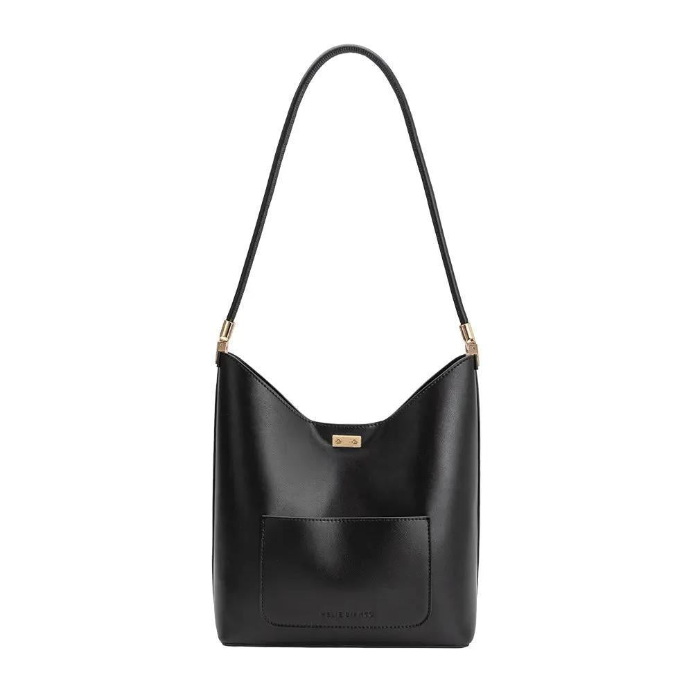 Billie Black Recycled Vegan Leather Tote Bag