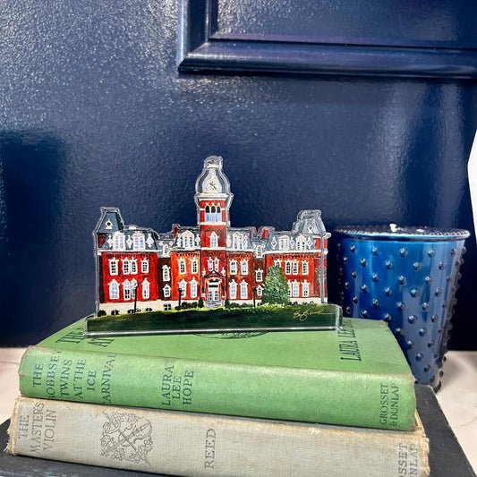 Woodburn Hall Acrylic Cut-Out Block