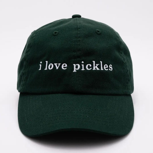 I Love Pickles 100% Cotton Baseball Hat