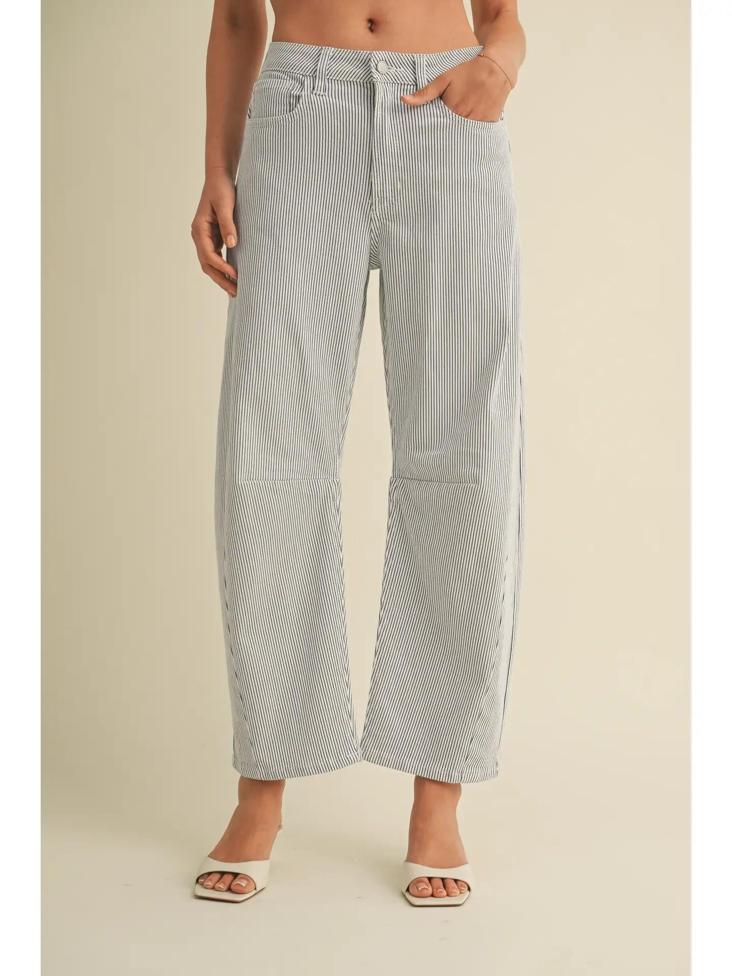 Barrel Jean- DP786 - Stripe