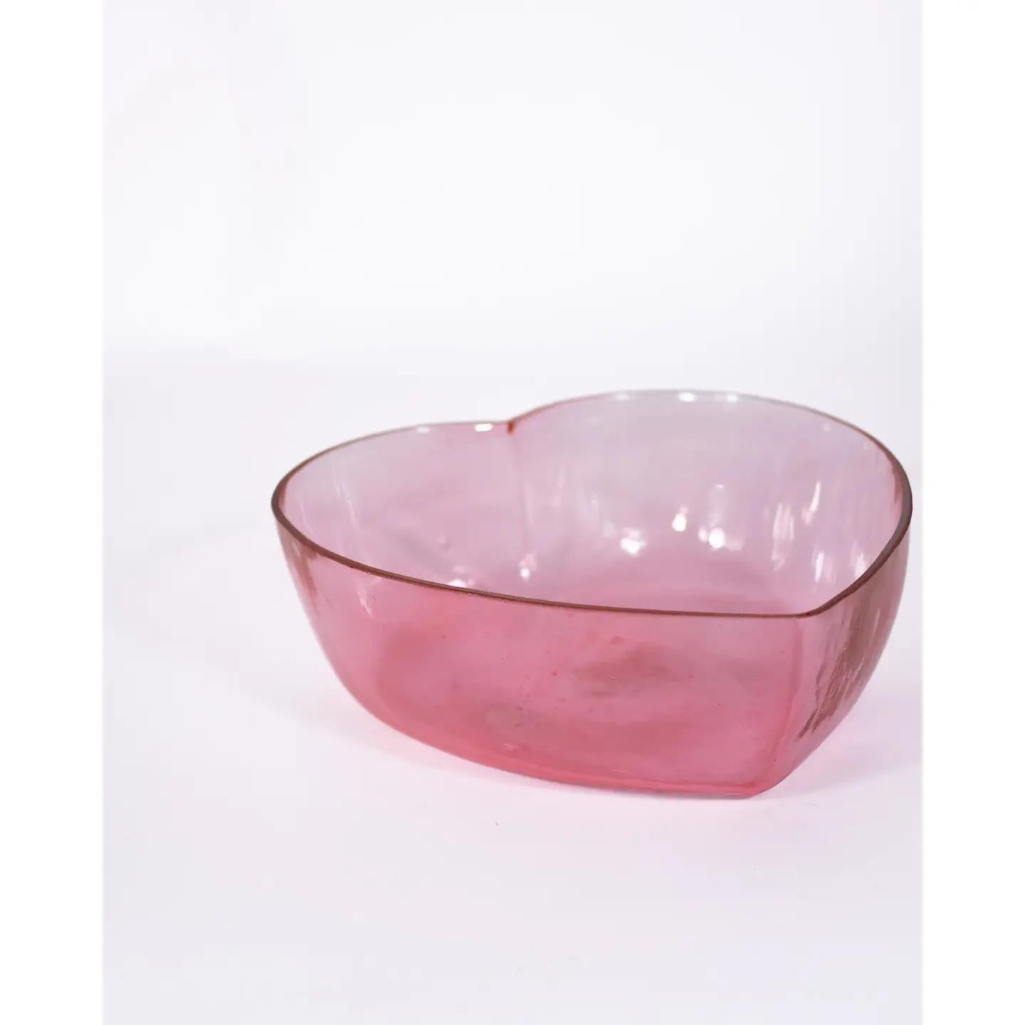 Amelia Heart Dish Pink