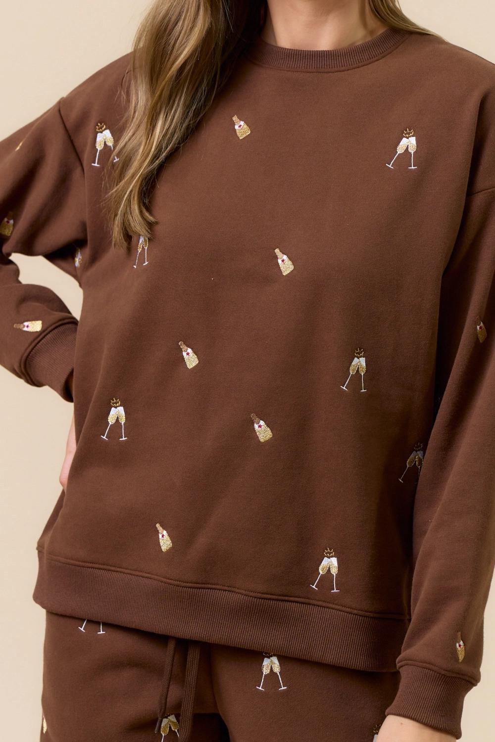 Embroidered French Terry Set