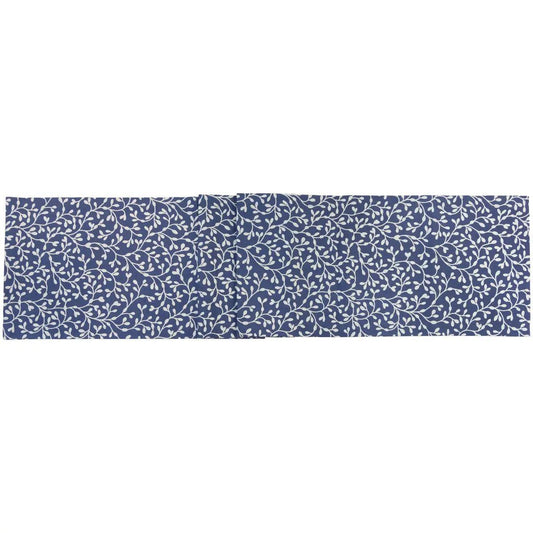 72" Navy Seaweed Cotton Table Runner