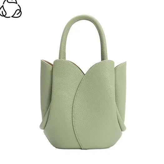 Tulip Mini Recycled Vegan Leather Top Handle Bag
