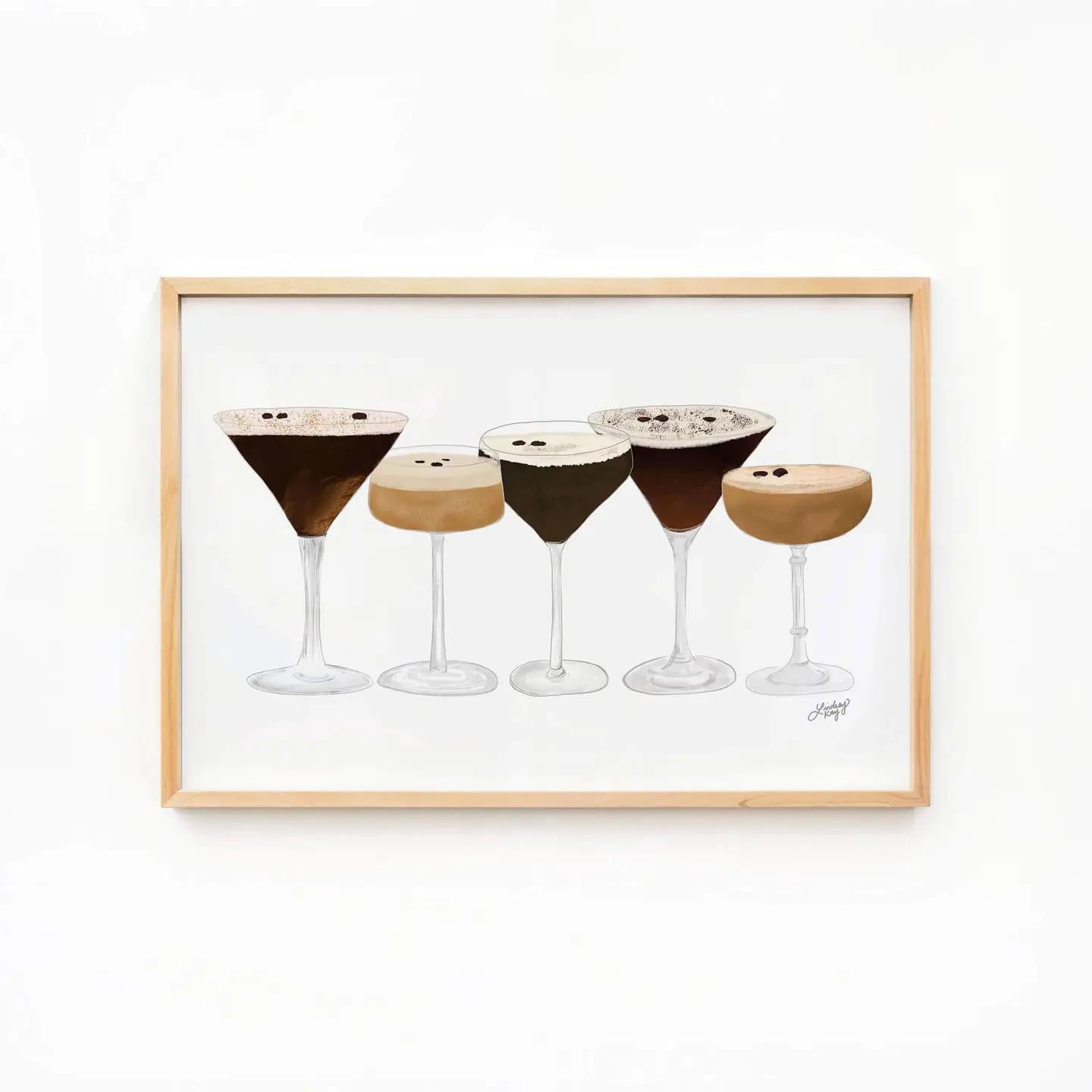 Espresso Martini Illustration - Art Print
