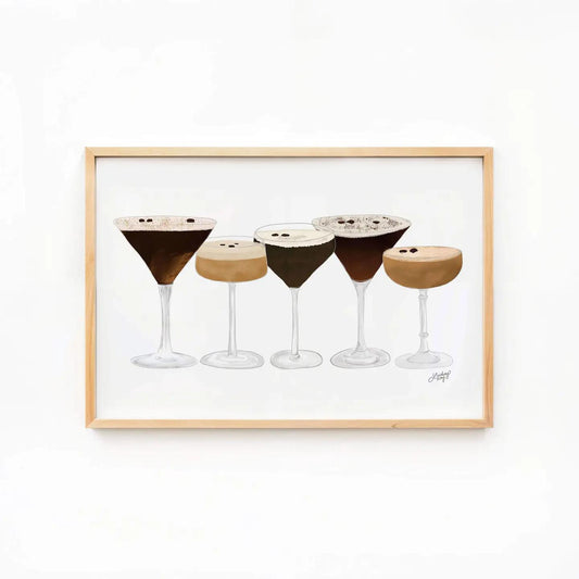 Espresso Martini Illustration - Art Print