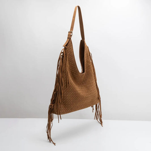 Brynlee Tan Vegan Suede Tote Bag