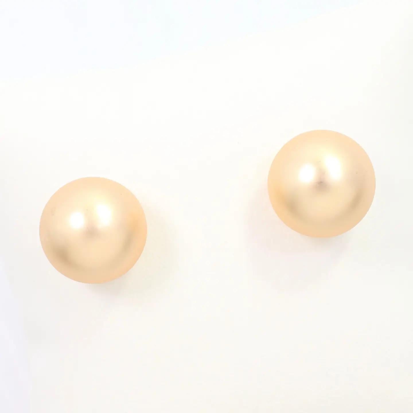 Bailey Large Ball Earring Wr Worn Gold