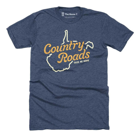 West Virginia Country Roads Crewneck T-Shirt