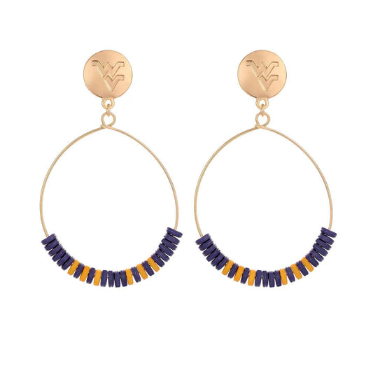 West Virginia Mountaineers Mchenry Earrings
