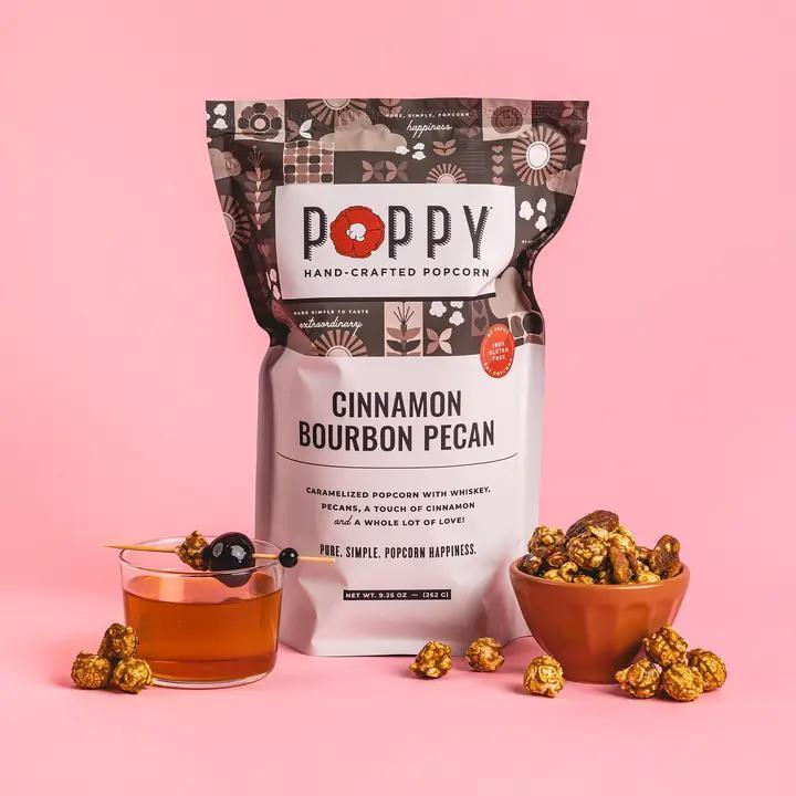 Cinnamon Bourbon Pecan Popcorn