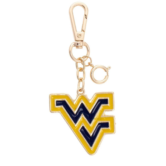 West Virginia Mountaineers Enamel Logo Bag Charm