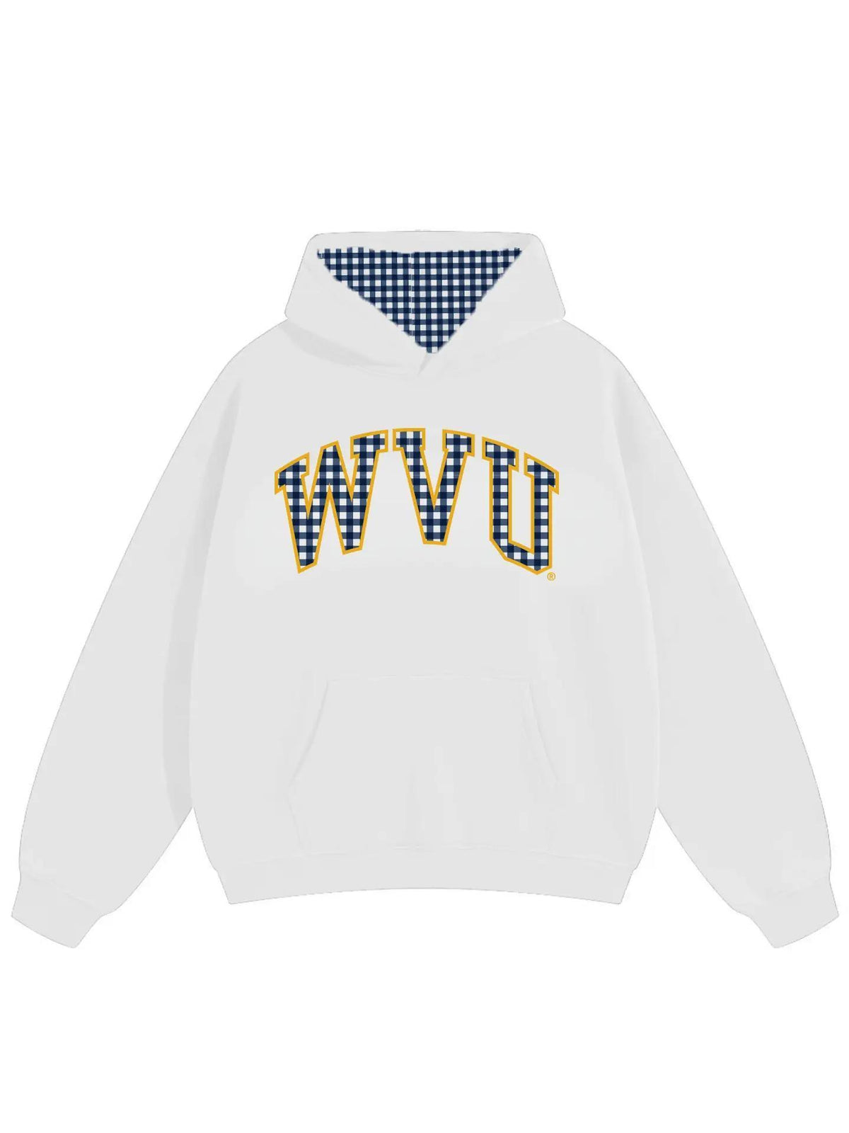 West Virginia Mountaineers Gingham Hoodie