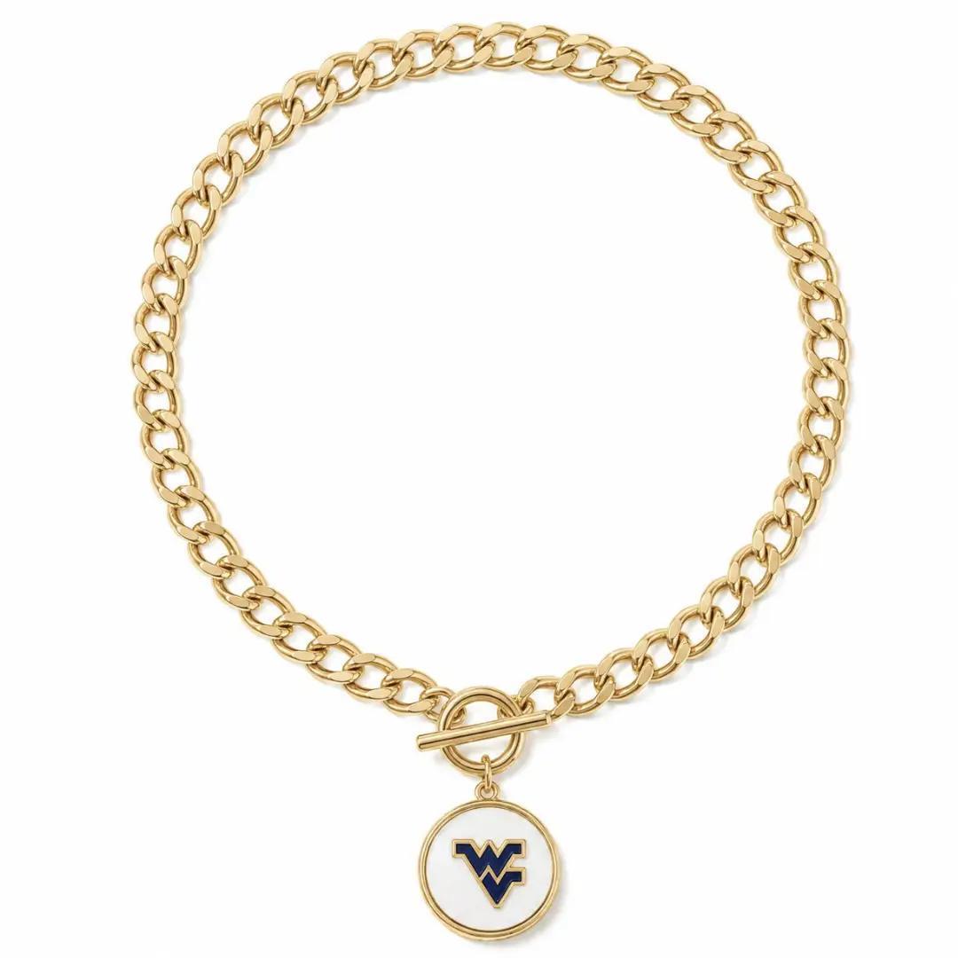West Virginia Pearl Pendant Necklace