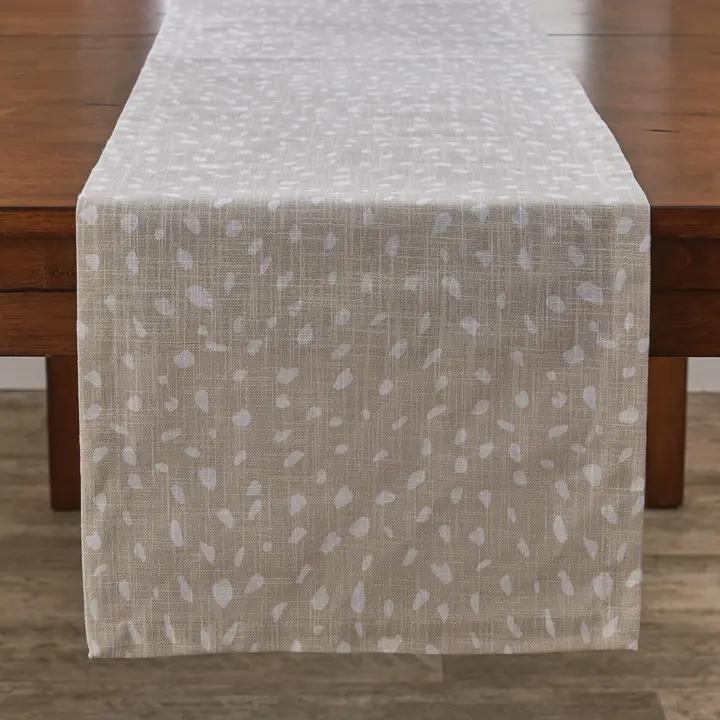 Fawn Printed Table Runner 72"L