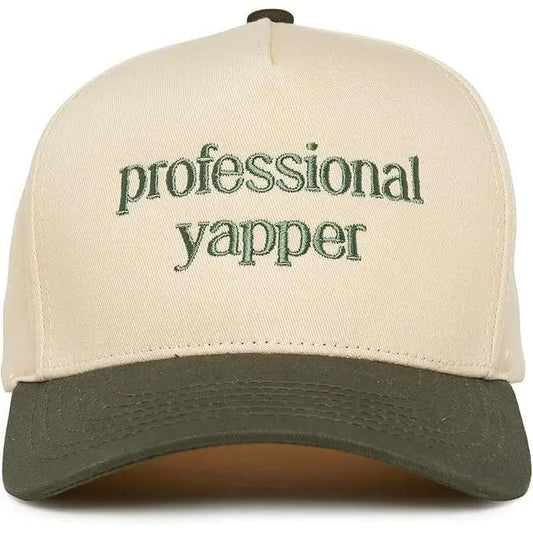 Professional Yapper - Olive/Beige