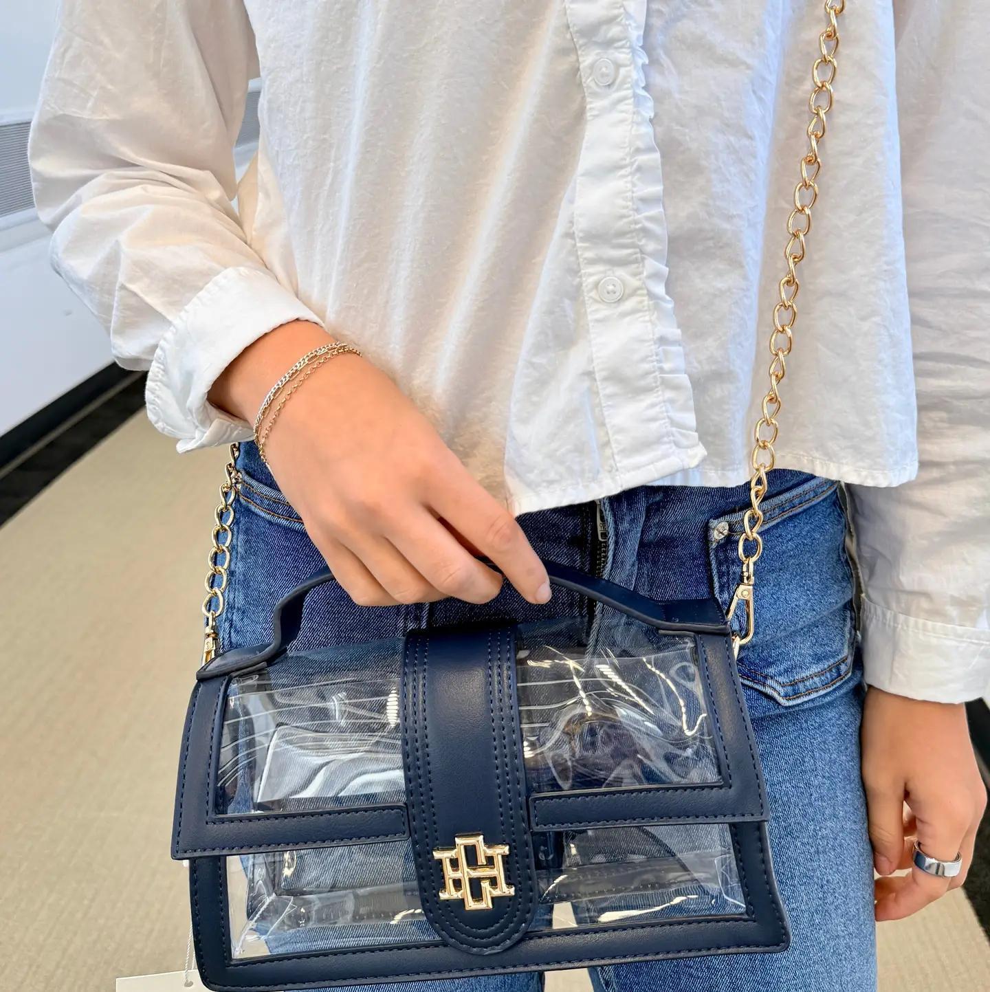 Grace Clear Bag Navy