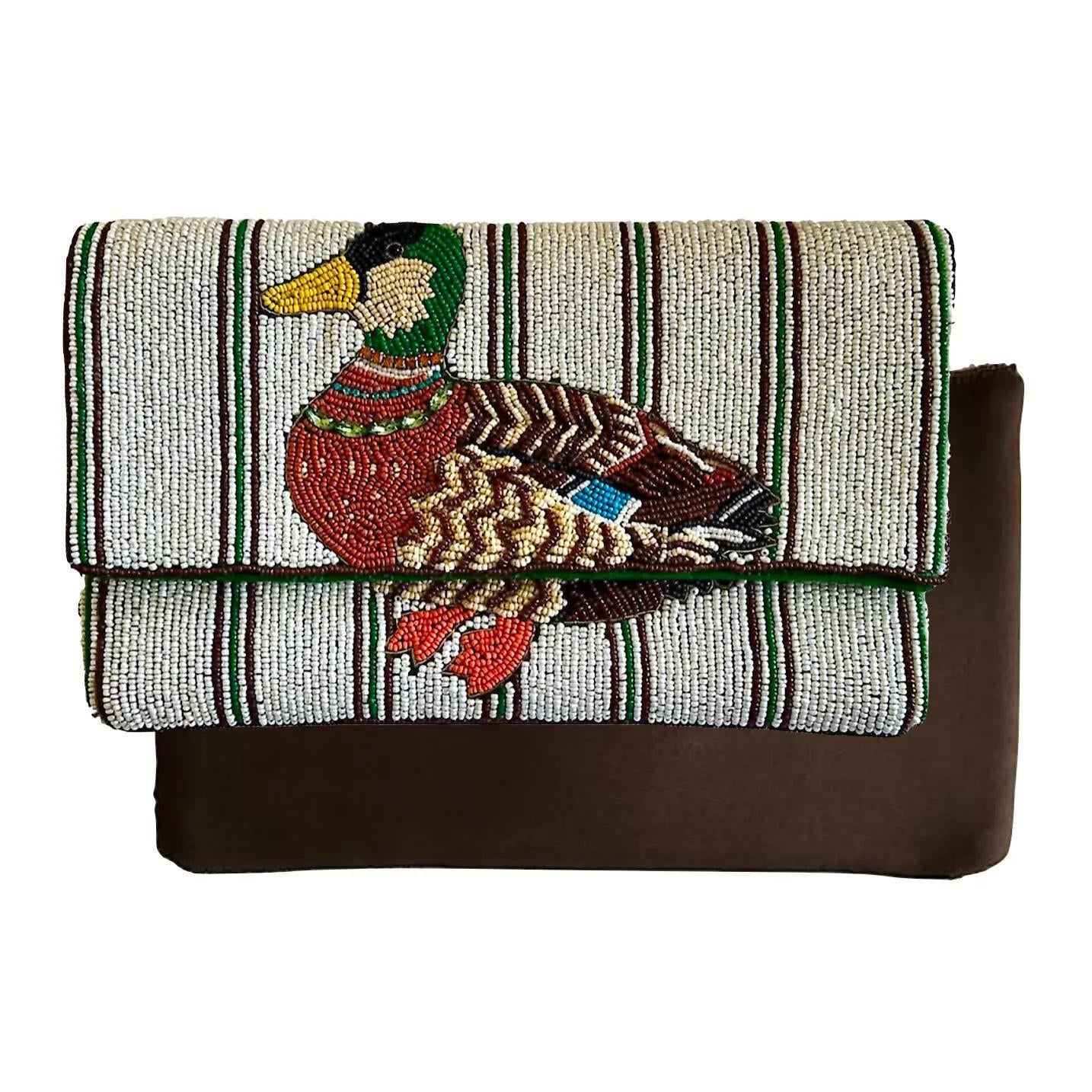 Duck Crossbody Beaded Bag Lily Posh
