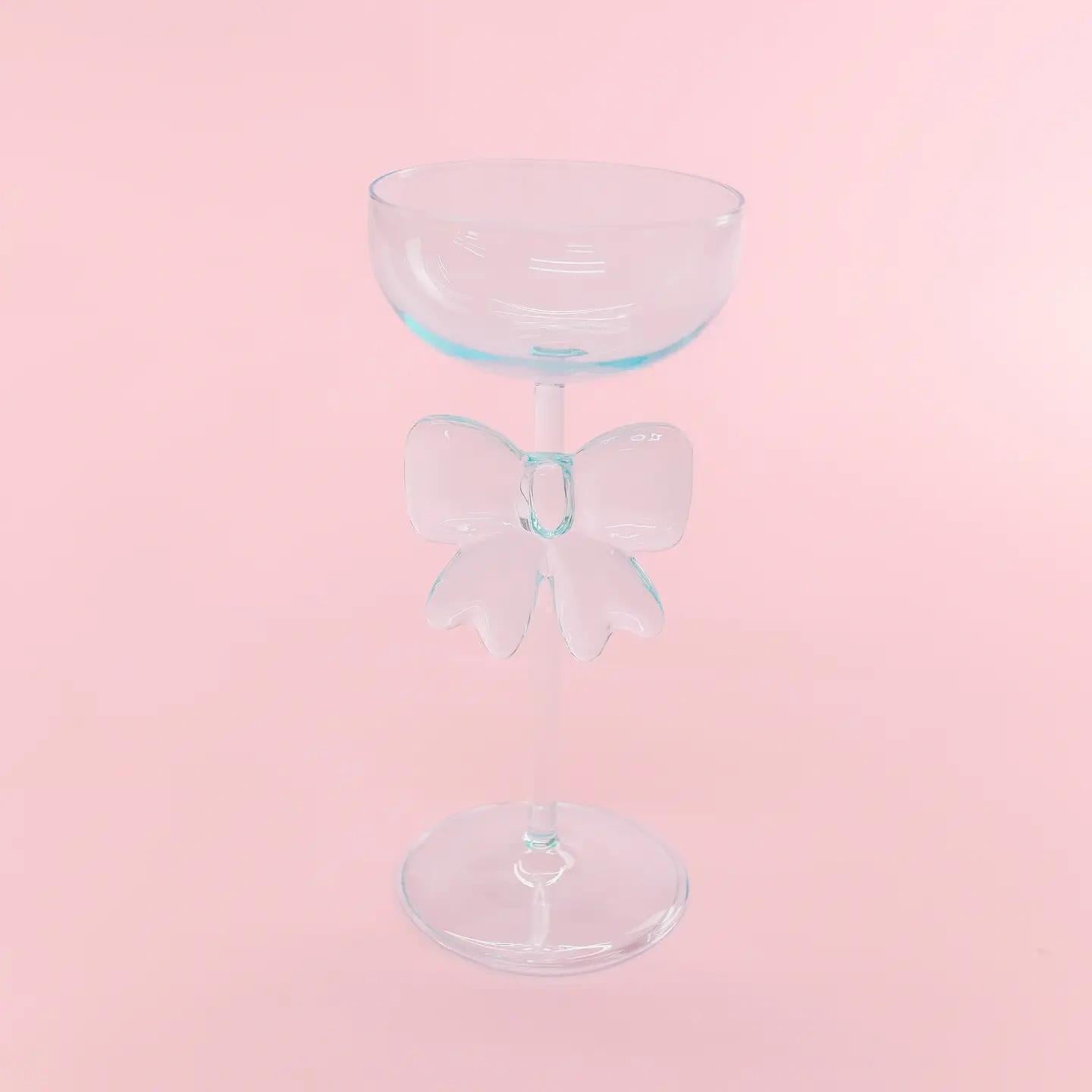 Bow & Bubbly Coupe Wine Glass